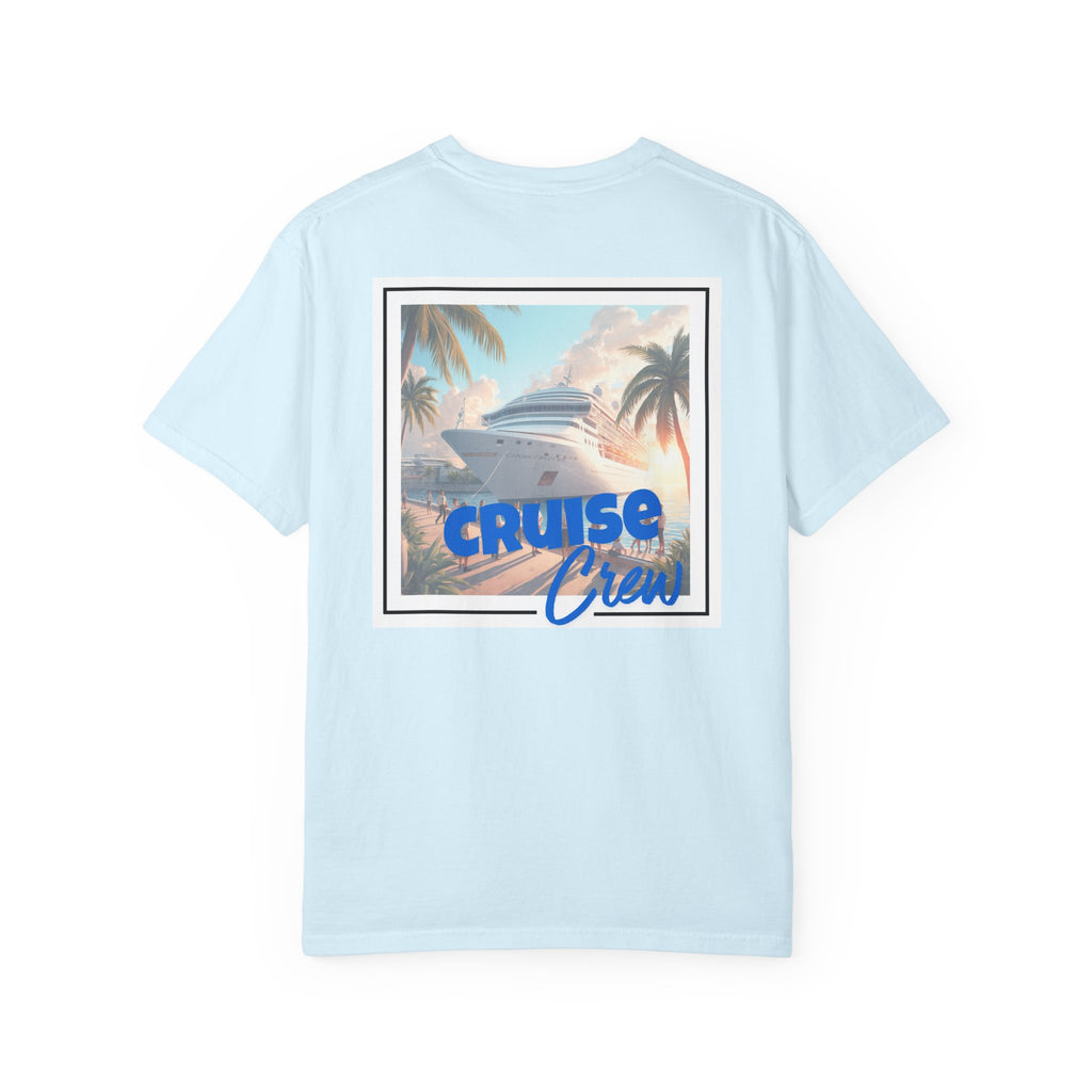 Cruise Crew T-shirt | Tropical Palm Cruise Ship Beach Design