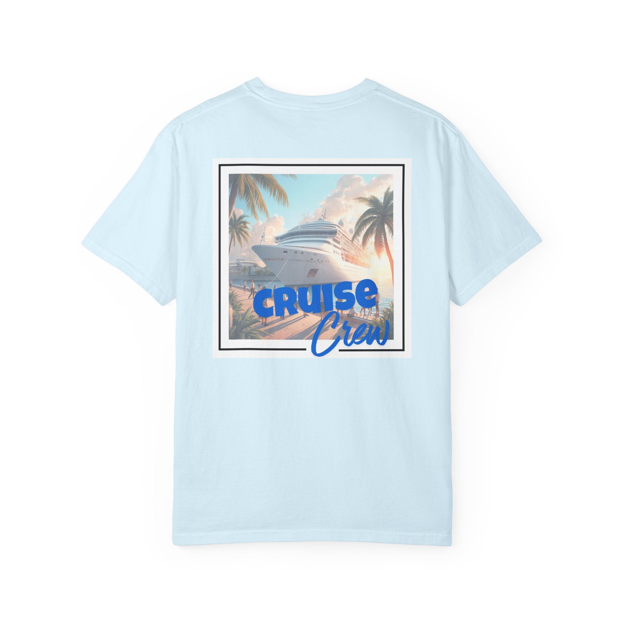 Cruise Crew T-shirt | Tropical Palm Cruise Ship Beach Design