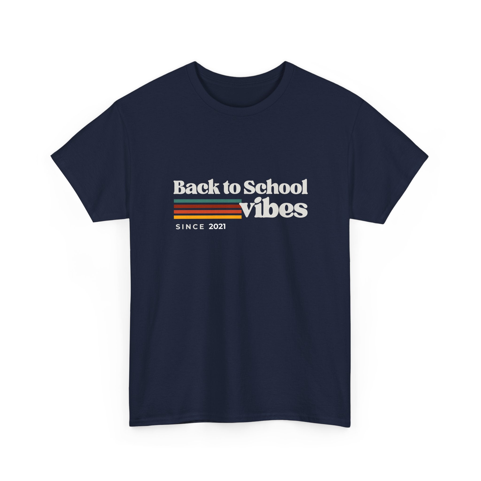 Back to School Vibes Tee | Retro Stripes Since 2021