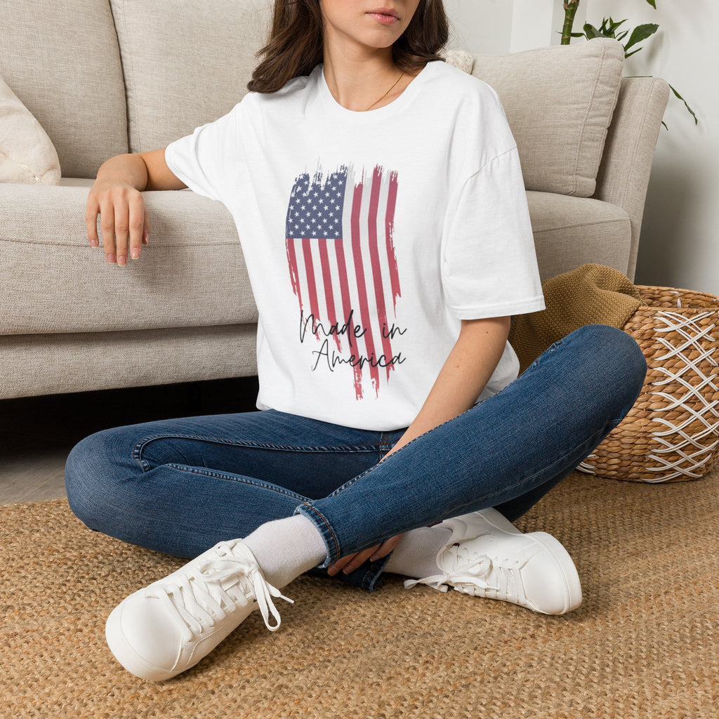 Distressed American Flag T-Shirt | Made in America