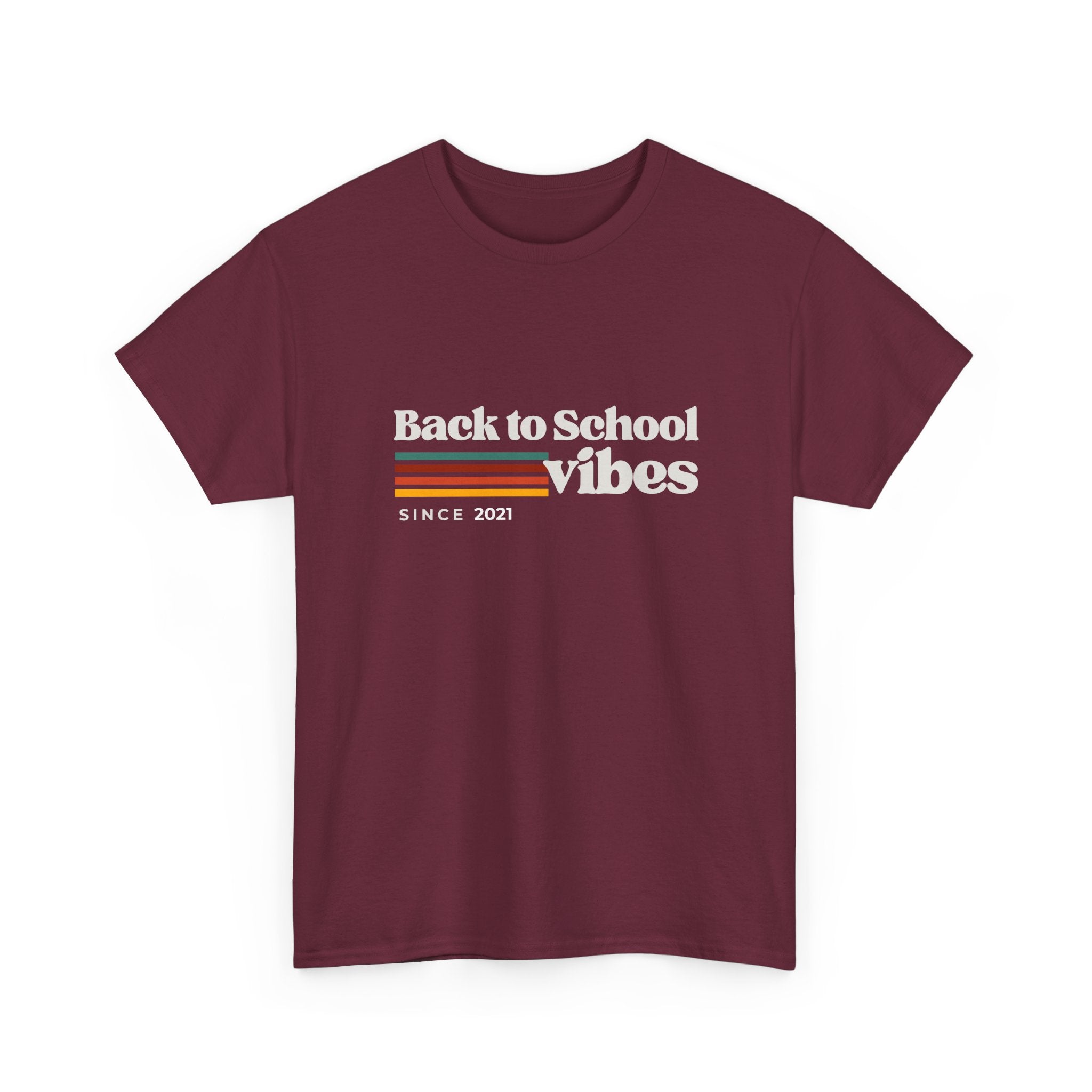 Back to School Vibes Tee | Retro Stripes Since 2021