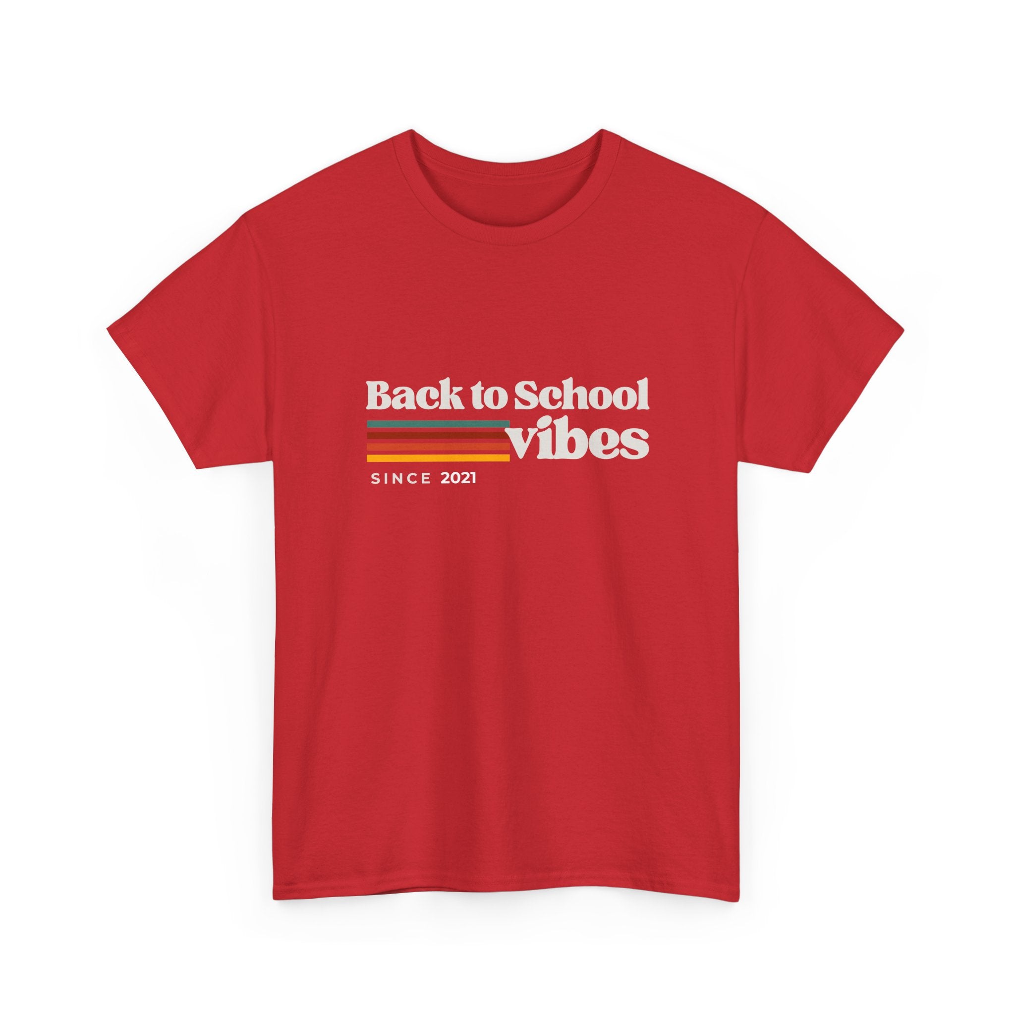 Back to School Vibes Tee | Retro Stripes Since 2021