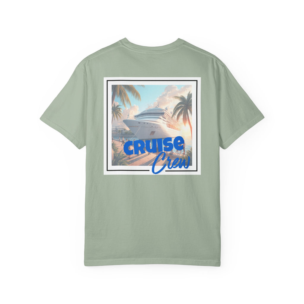 Cruise Crew T-shirt | Tropical Palm Cruise Ship Beach Design