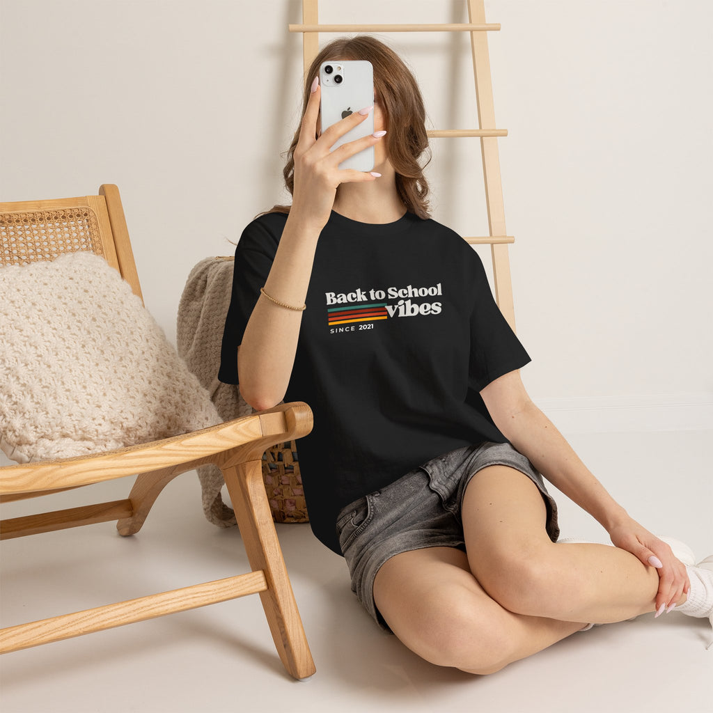 Back to School Vibes Tee | Retro Stripes Since 2021