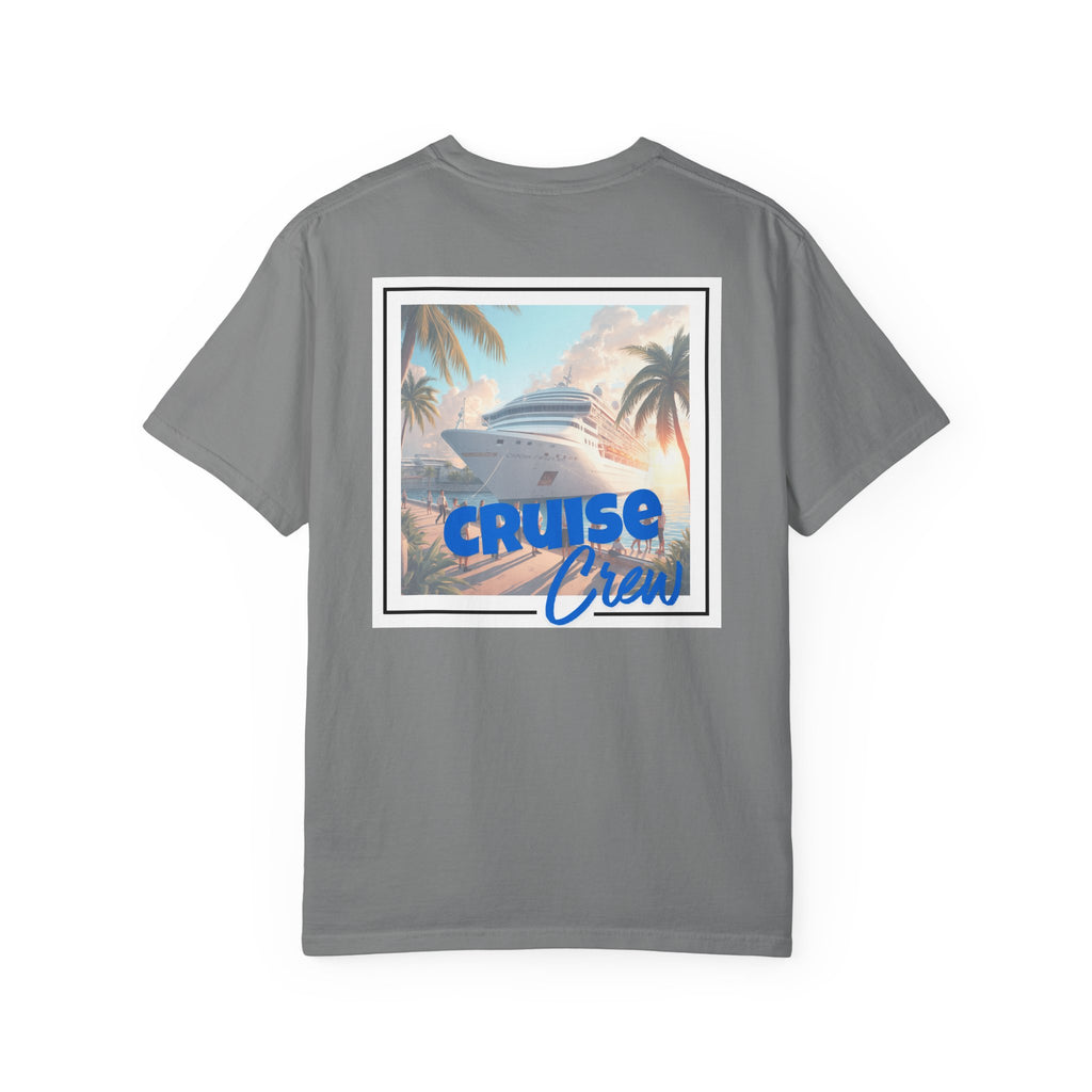 Cruise Crew T-shirt | Tropical Palm Cruise Ship Beach Design