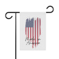 American Flag Brushstroke Made in America Garden & House Banner | Patriotic Outdoor Flag