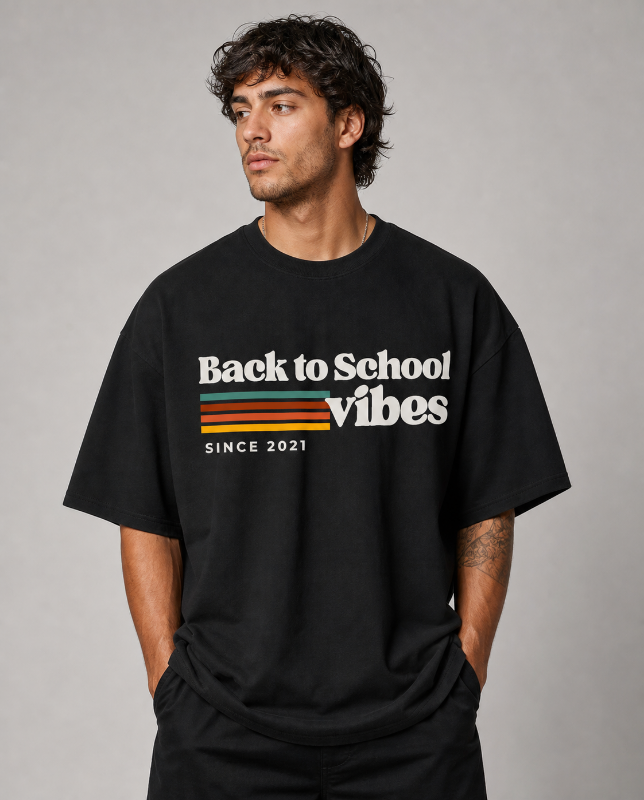 Back to School Vibes Tee | Retro Stripes Since 2021