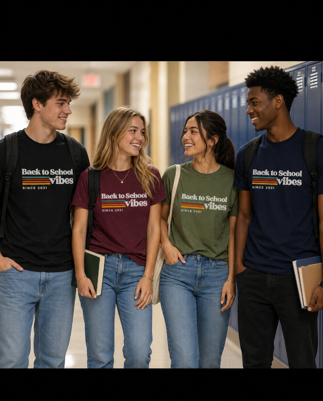 Back to School Vibes Tee | Retro Stripes Since 2021