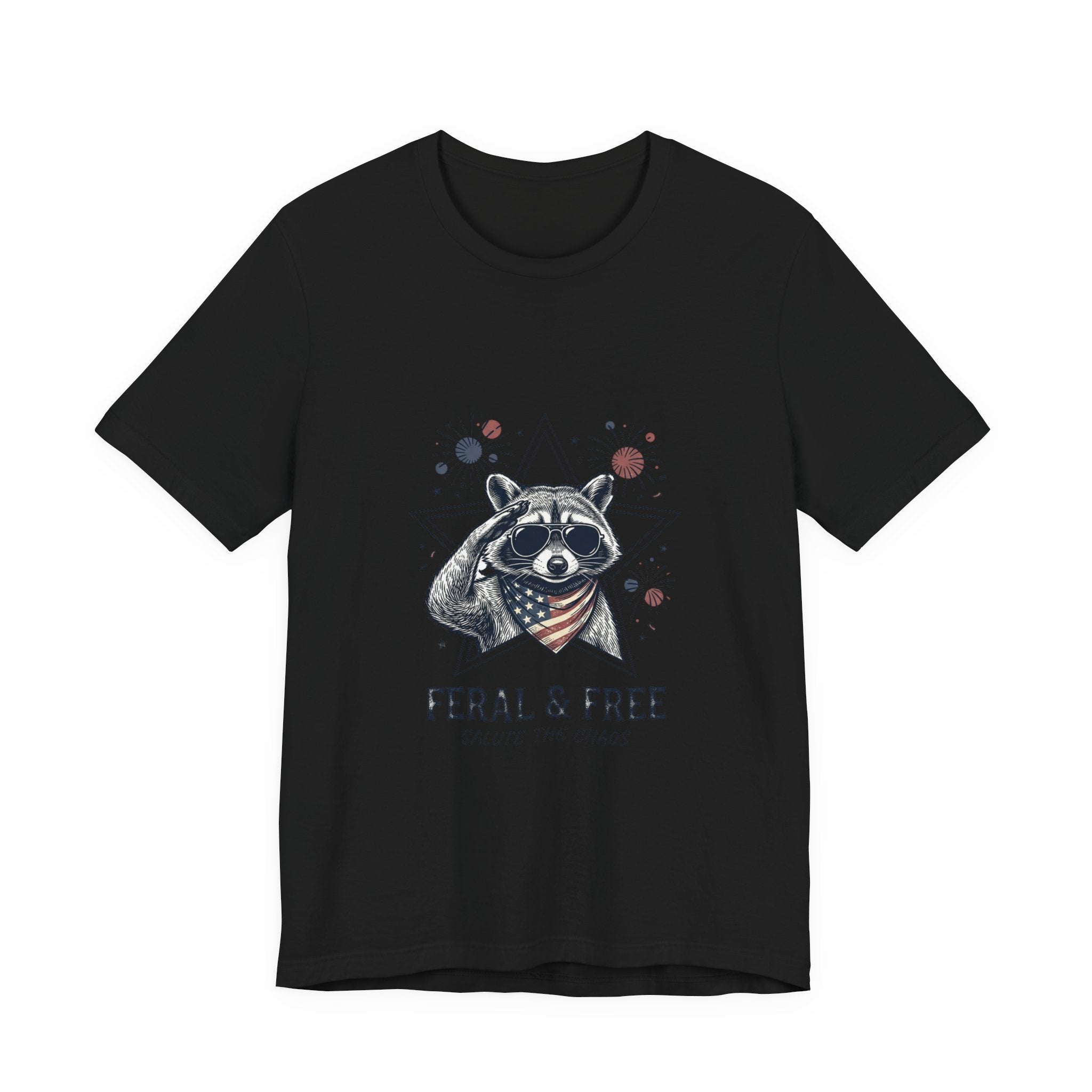 Feral & Free Raccoon Tee | Indie Humor, Mental Exhaustion Trend