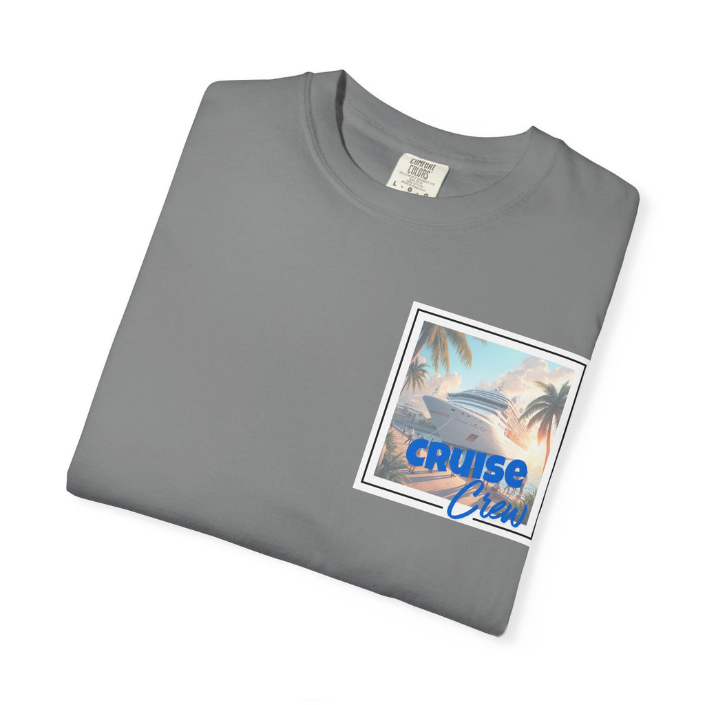 Cruise Crew T-shirt | Tropical Palm Cruise Ship Beach Design