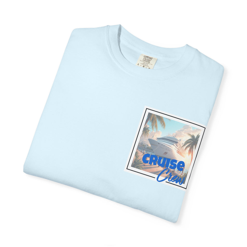 Cruise Crew T-shirt | Tropical Palm Cruise Ship Beach Design
