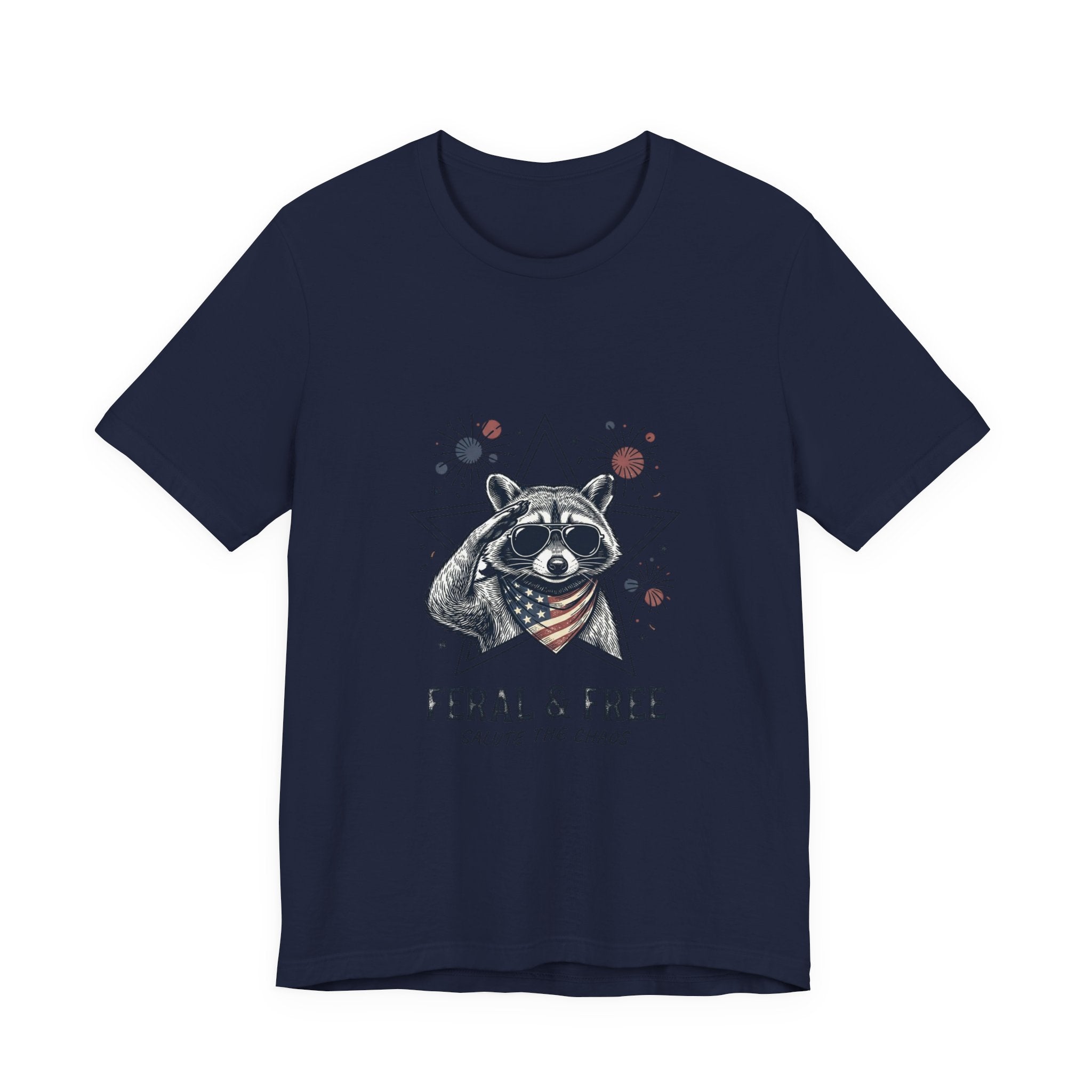 Feral & Free Raccoon Tee | Indie Humor, Mental Exhaustion Trend