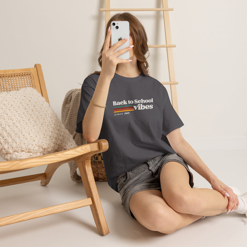 Back to School Vibes Tee | Retro Stripes Since 2021