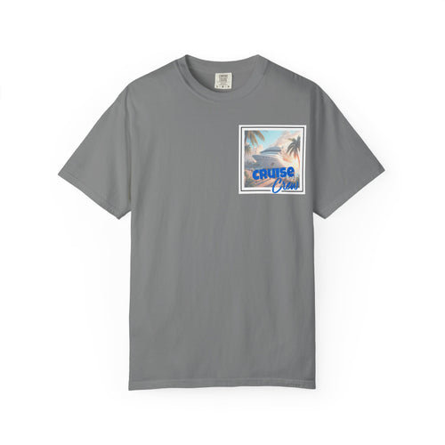 Cruise Crew T-shirt | Tropical Palm Cruise Ship Beach Design