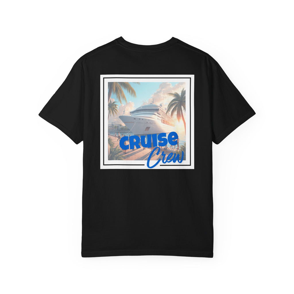 Cruise Crew T-shirt | Tropical Palm Cruise Ship Beach Design